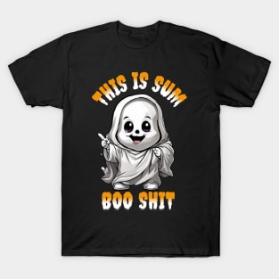 This is Some Boo Shit Halloween Ghost T-Shirt